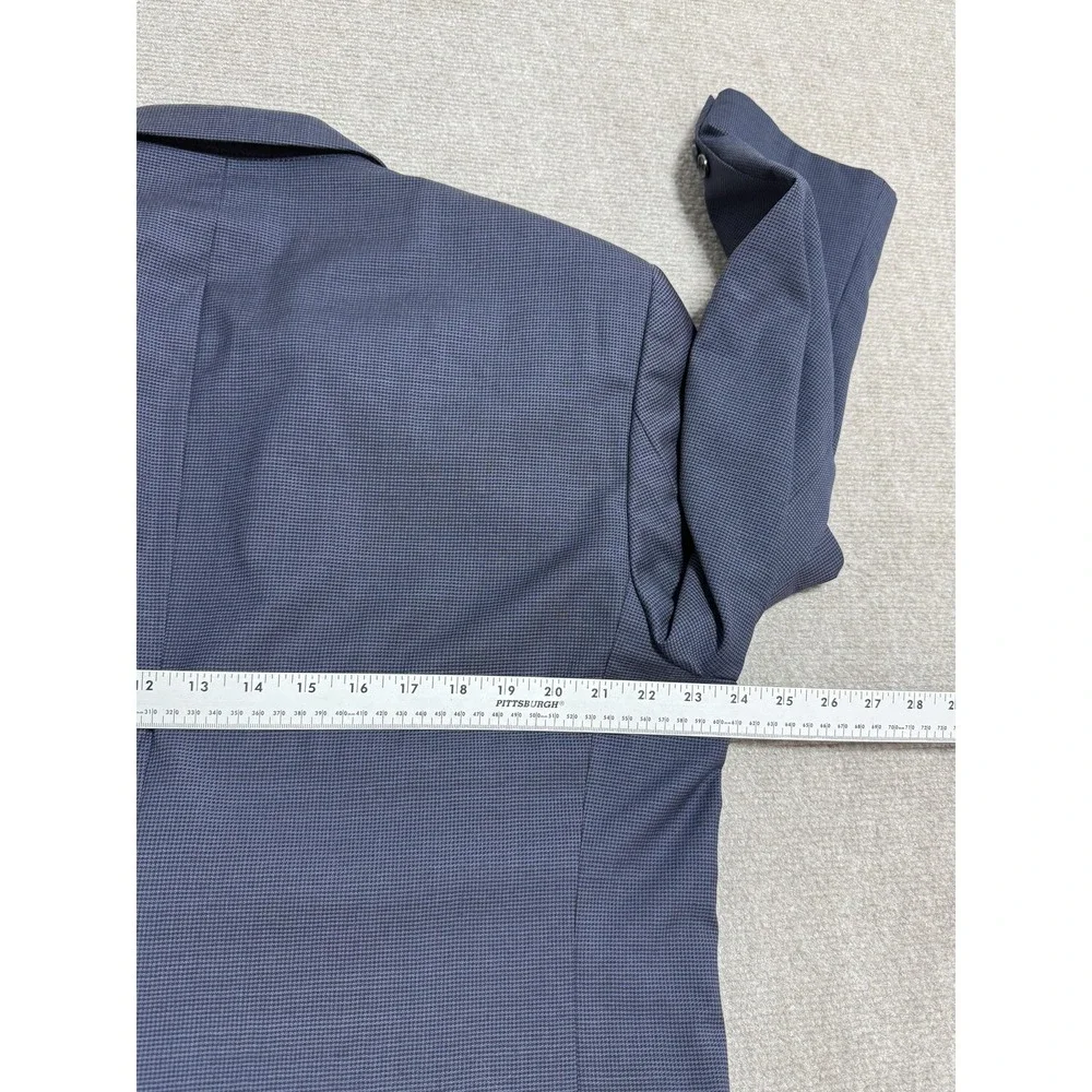 Daniel Gray Suit Mens 44R W39 Navy Wool 2 Button Pleated Cuffed‎ Travel Concepts
